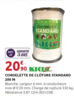 Rural Master Cordelette de clôture standard 200 m offre