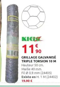 Rural Master Grillage galvanisé triple torsion 10 m offre