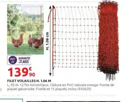 Rural Master Filet volailles h. 1.06 m offre