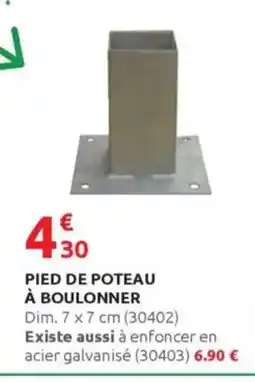 Rural Master Pied de poteau à boulonner offre