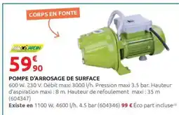 Rural Master Pompe d'arrosage de surface offre