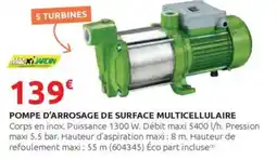 Rural Master Pompe d'arrosage de surface multicellulaire offre