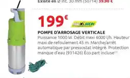 Rural Master Pompe d'arrosage verticale offre