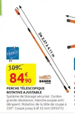 Rural Master Perche télescopique rotative ajustable offre