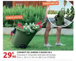 Rural Master Chariot de jardin 2 roues offre