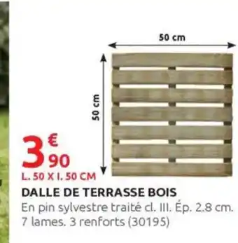 Rural Master Dalle de terrasse bois offre