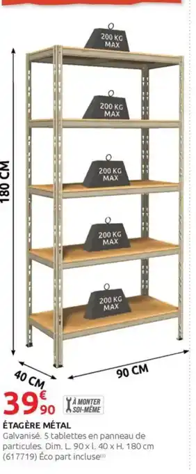 Rural Master Étagère métal offre