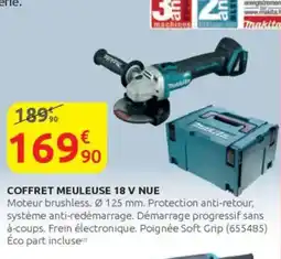 Rural Master Coffret meuleuse 18 v nue offre