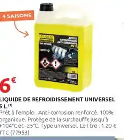 Rural Master Liquide de refroidissement universel offre