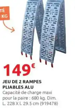 Rural Master Jeu de 2 rampes pliables alu offre