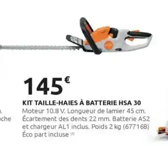 Rural Master Kit taille-haies à batterie hsa 30 offre