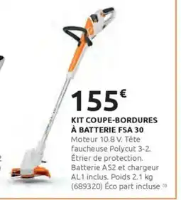 Rural Master Kit coupe-bordures à batterie fsa 30 offre