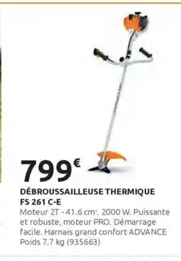 Rural Master Débroussailleuse thermique fs 261 c-e offre