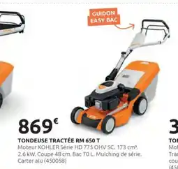 Rural Master Tondeuse tractée rm 650 t offre