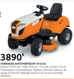 Rural Master Tondeuse autoportée rt 4112 sz offre