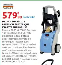 Rural Master Nettoyeur haute pression électrique k1050ts turbobuse offre