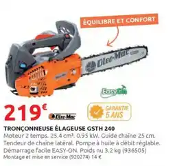 Rural Master Tronçonneuse élageuse gsth 240 offre