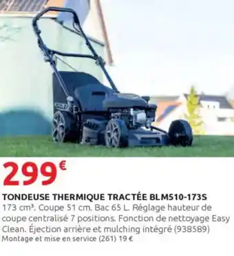 Rural Master Tondeuse thermique tractée blm510-173s offre