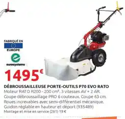 Rural Master Débroussailleuse porte-outils p70 evo rato offre
