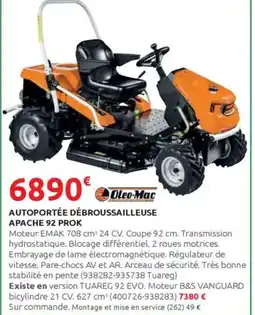 Rural Master Autoportée débroussailleuse apache 92 prok offre