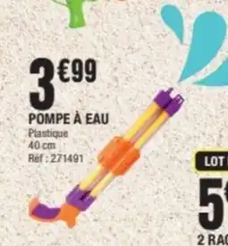 La Foir'Fouille Pompe à eau offre