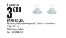 La Foir'Fouille Pare-soleil offre