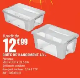 La Foir'Fouille Boite de rangement offre