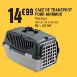 La Foir'Fouille Cage de transport pour animaux offre