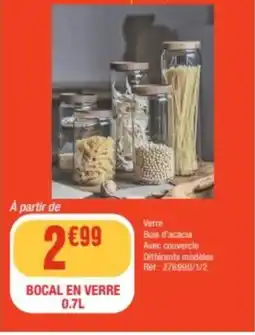 La Foir'Fouille Bocal en verre offre
