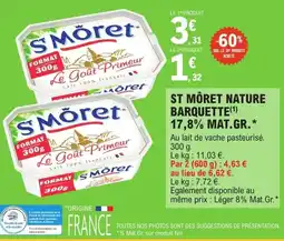 E.Leclerc Express ST MÔRET Nature barquette offre