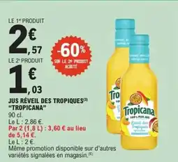 E.Leclerc Express TROPICANA Jus réveil des tropiques offre
