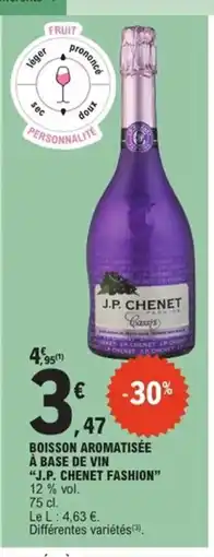E.Leclerc Express J.P. CHENET FASHION Boisson aromatisée à base de vin offre