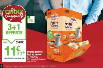 Promocash ST MICHEL Petites Galettes tout au beurre offre