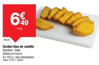 Promocash Cordon bleu de volaille offre