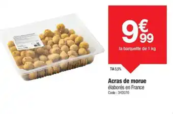 Promocash Acras de morue offre
