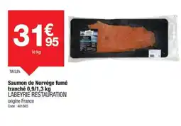 Promocash LABEYRIE RESTAURATION Saumon de Norvège fumé tranché offre