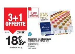 Promocash SYMPHONIE PASQUIER Macarons les classiques offre