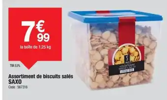 Promocash SAXO Assortiment de biscuits salés offre