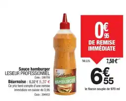 Promocash LESIEUR PROFESSIONNEL Sauce hamburger offre