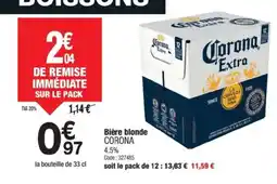 Promocash CORONA Bière blonde offre