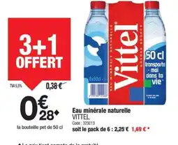 Promocash VITTEL Eau minérale naturelle offre