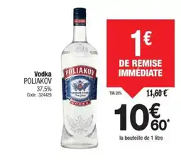 Promocash POLIAKOV Vodka offre