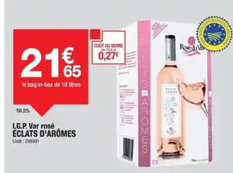 Promocash ÉCLATS D'ARÔMES I,G.P. Var rosé offre