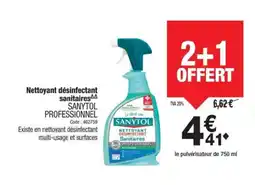 Promocash SANYTOL PROFESSIONNEL Nettoyant désinfectant sanitaire offre