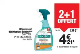Promocash SANYTOL PROFESSIONNEL Dégraissant désinfectant cuisine offre