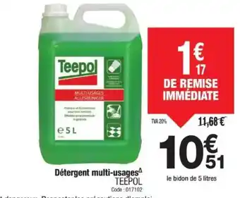 Promocash TEEPOL Détergent multi-usages offre