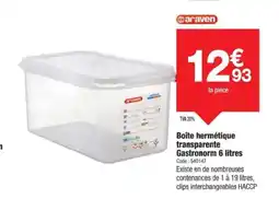 Promocash Boîte hermétique transparente Gastronorm offre