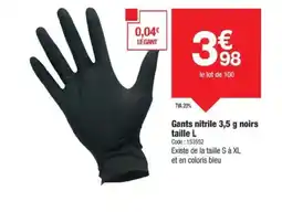 Promocash Gants nitrile offre