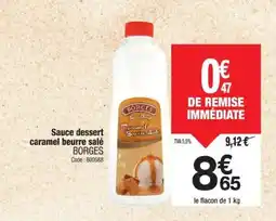 Promocash BORGES Sauce dessert caramel beurre salé offre