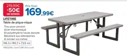 Costco LIFETIME Table de pique-nique offre
